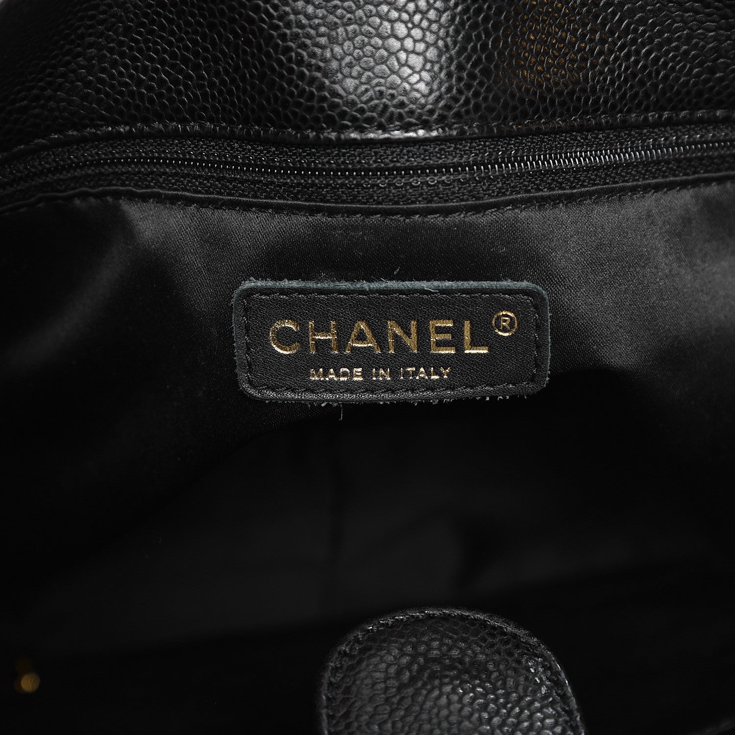 Chanel Caviar Quilted Petit Shopping Tote PST Black 6 of 13