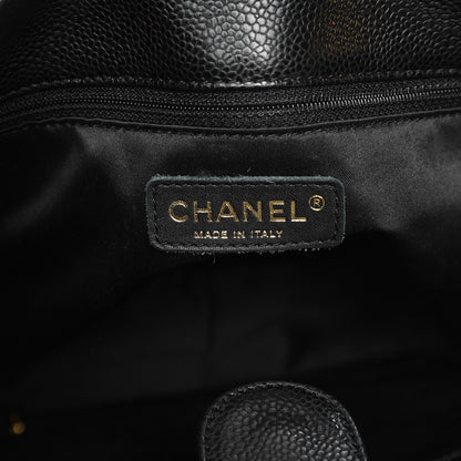 Chanel Caviar Quilted Petit Shopping Tote PST Black 6 of 13