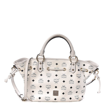 MCM Visetos Drawstring Bag White 1 of 21