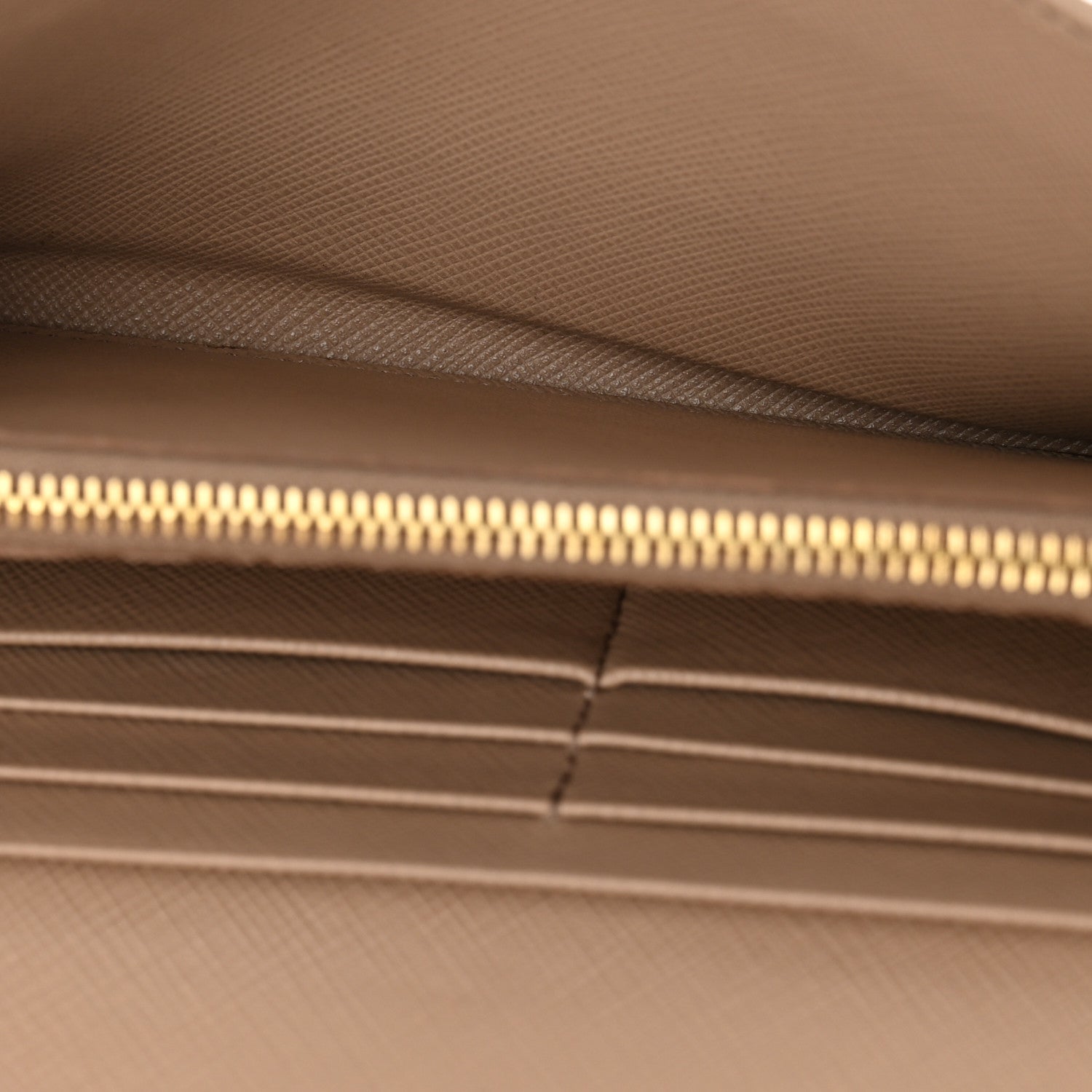 Prada Saffiano Metal Continental Flap Wallet Cammeo 5 of 8