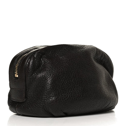 Gucci Deerskin Medium Bamboo Cosmetic Case Dark Brown 3 of 11