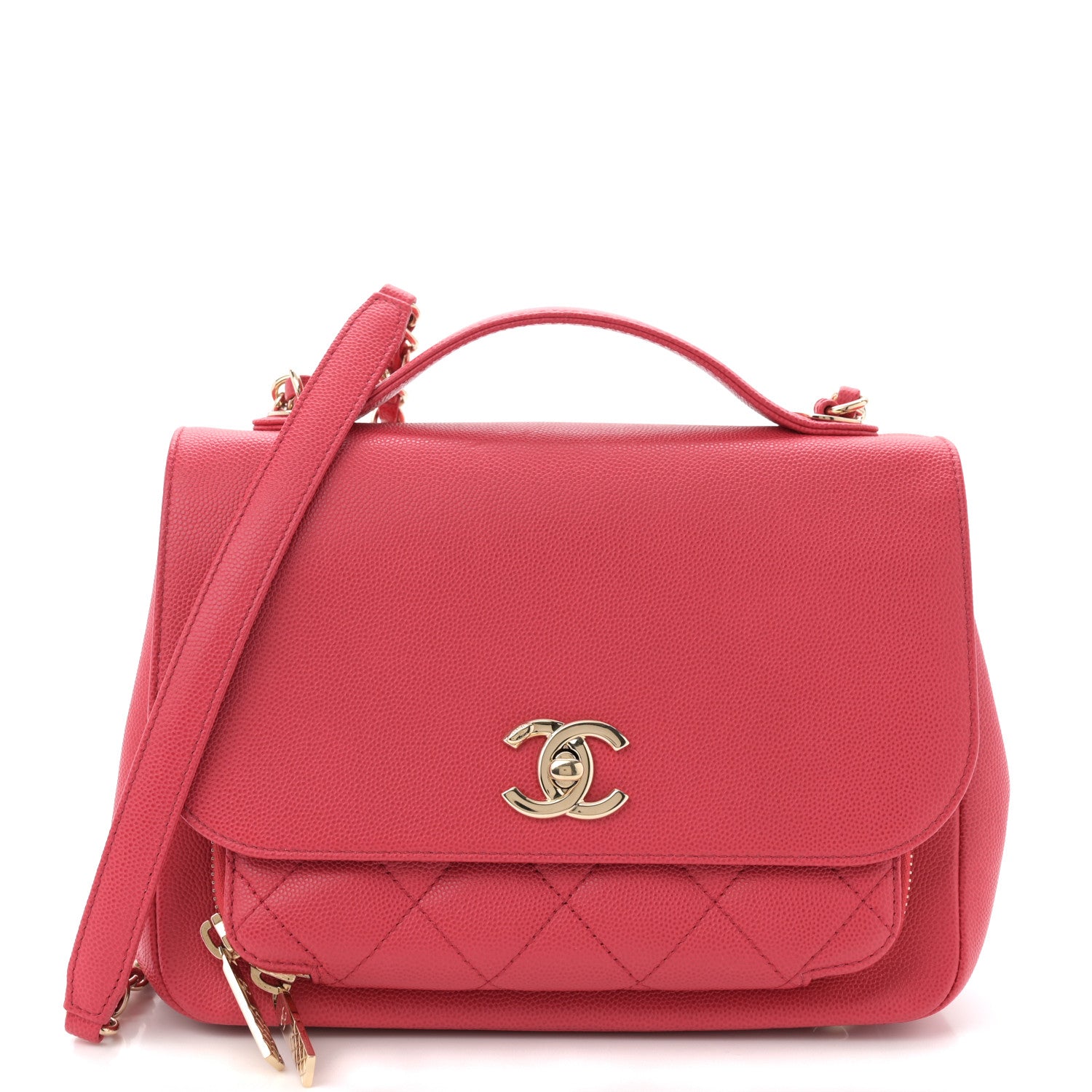 Chanel Caviar Quilted Medium Business Affinity Flap Red 1 of 12