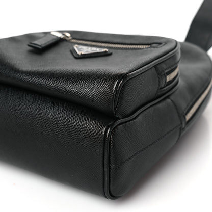 Prada Saffiano Sling Backpack Black 7 of 7