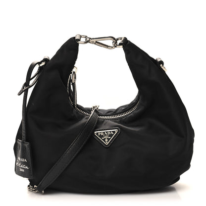 Prada Tessuto Nylon Saffiano Re-Edition 2006 Shoulder Bag Black 1 of 9