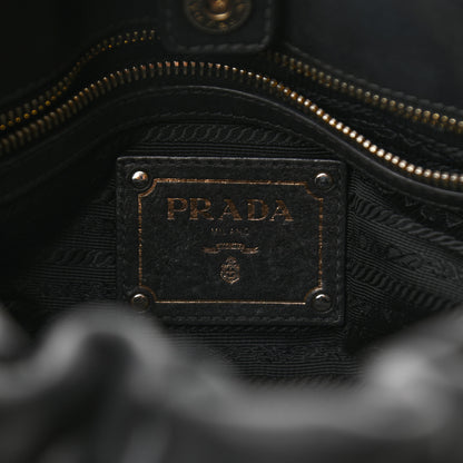 Prada Soft Calf Shopping Bag Black 6 of 13