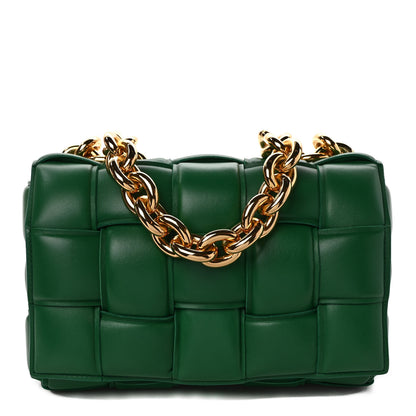 Bottega Veneta Nappa Maxi Intreccio Padded Cassette Crossbody Bag Racing Green 1 of 9