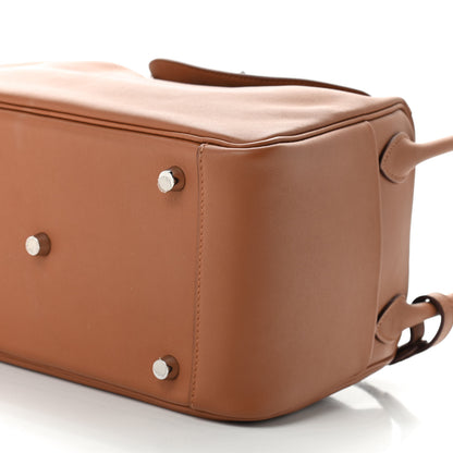 Hermes Swift Epsom Lindy 26 Tressage De Cuir Gold Bleu Du Nord 6 of 9