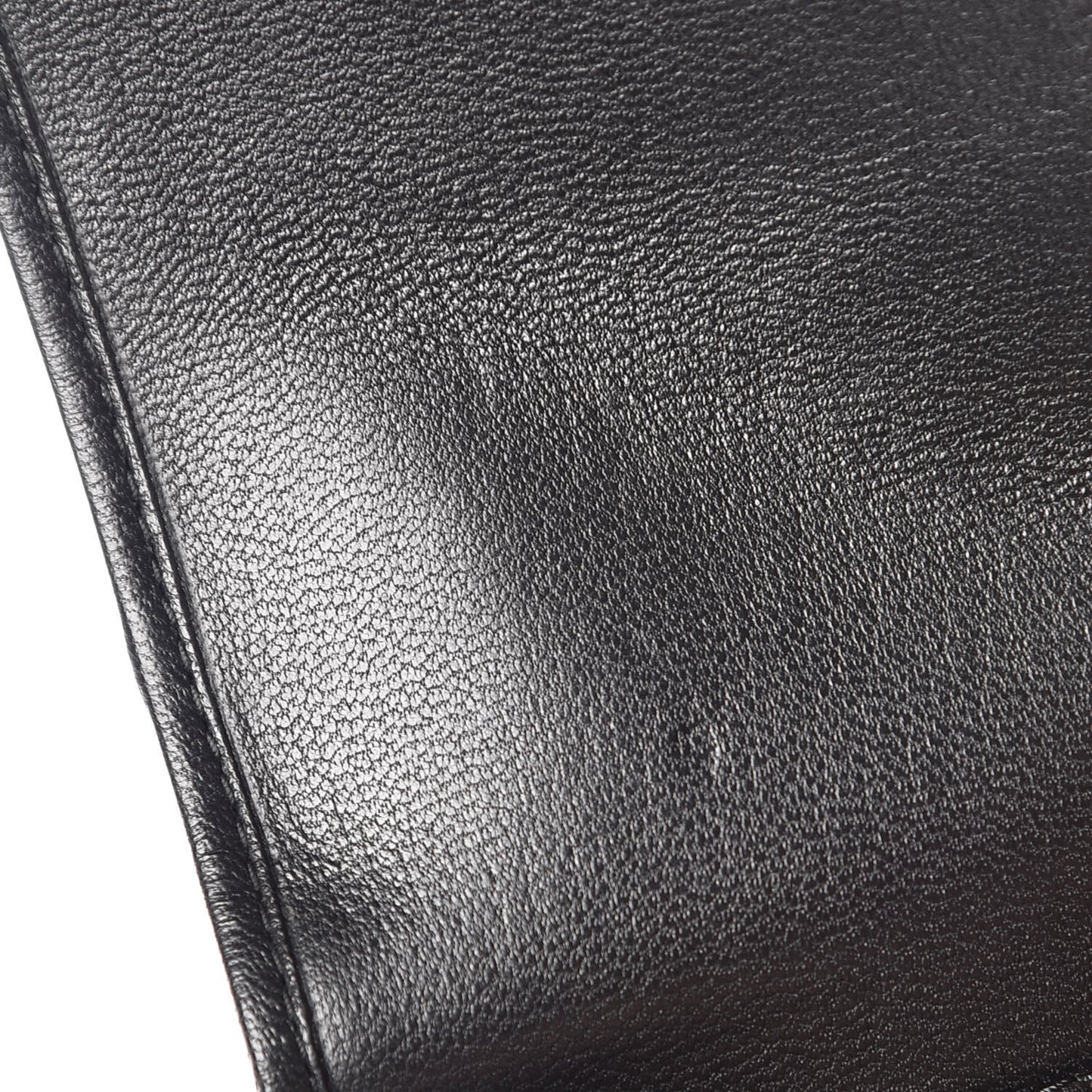 Nappa Matelasse Flap Wallet Black