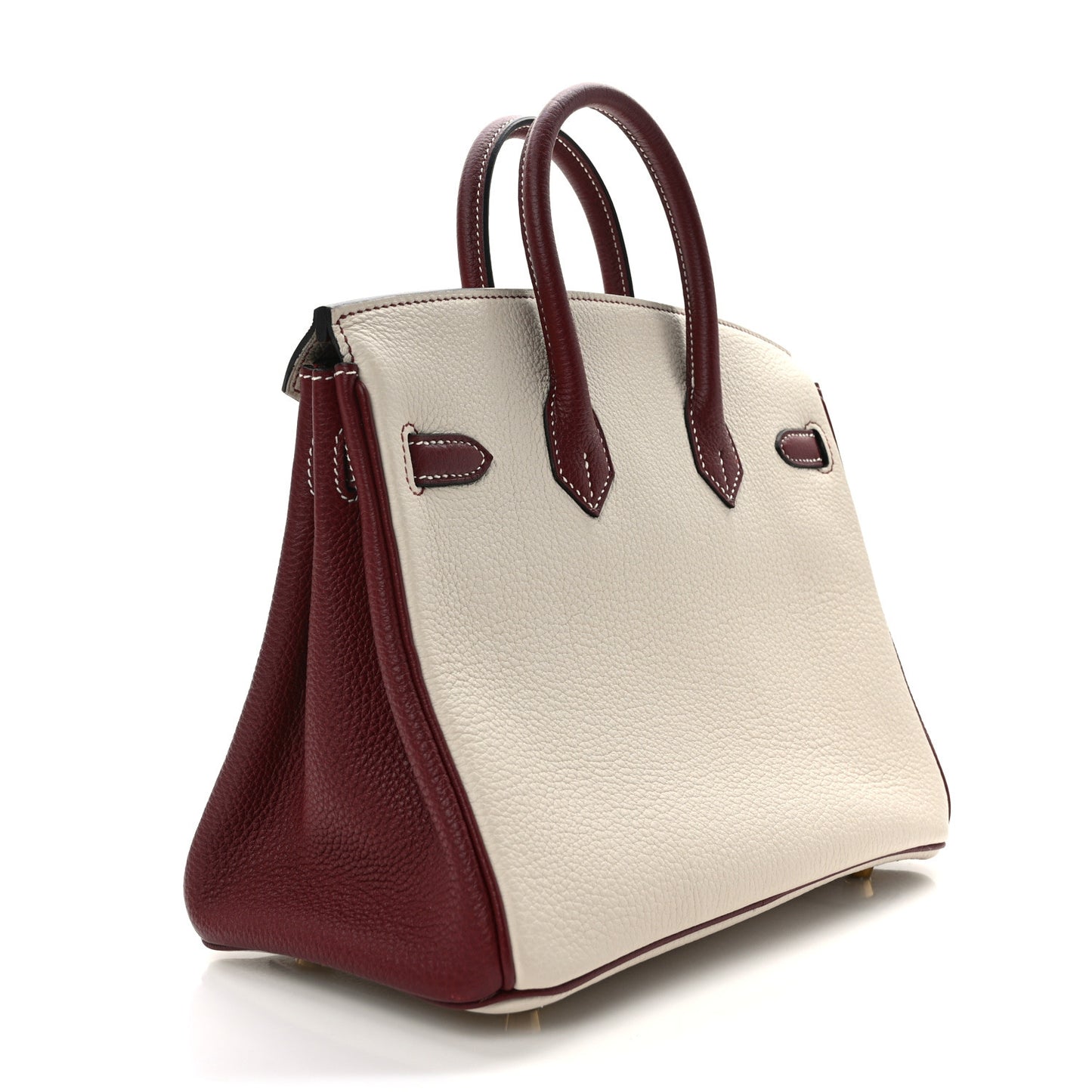 Togo Horseshoe Birkin 25 Nata Rouge H