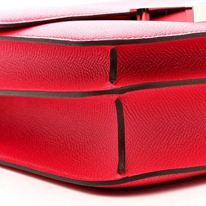 Hermes Epsom Shiny Alligator Lizard Constance 24 Rose Extreme Rose Poupre Etru Ombre 9 of 12
