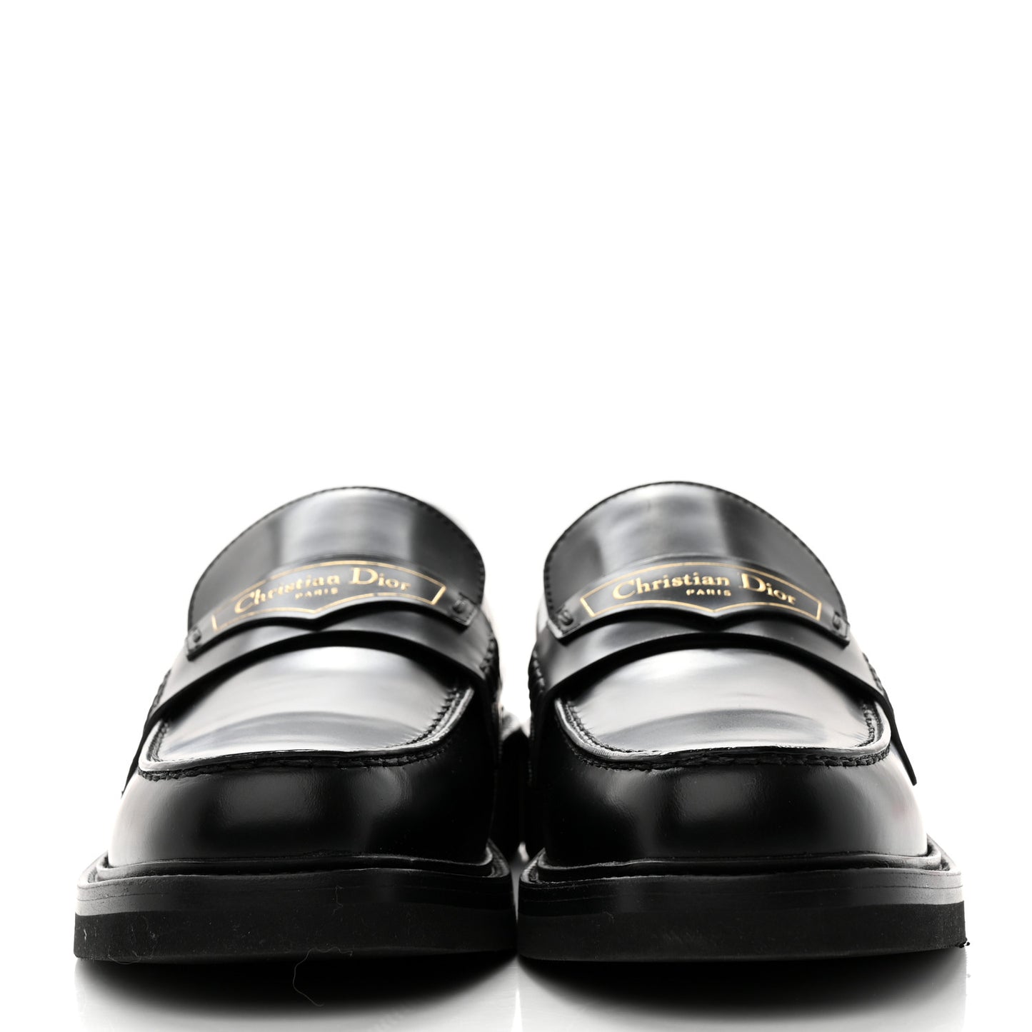 Brushed Calfskin Boy Loafers 39 Black