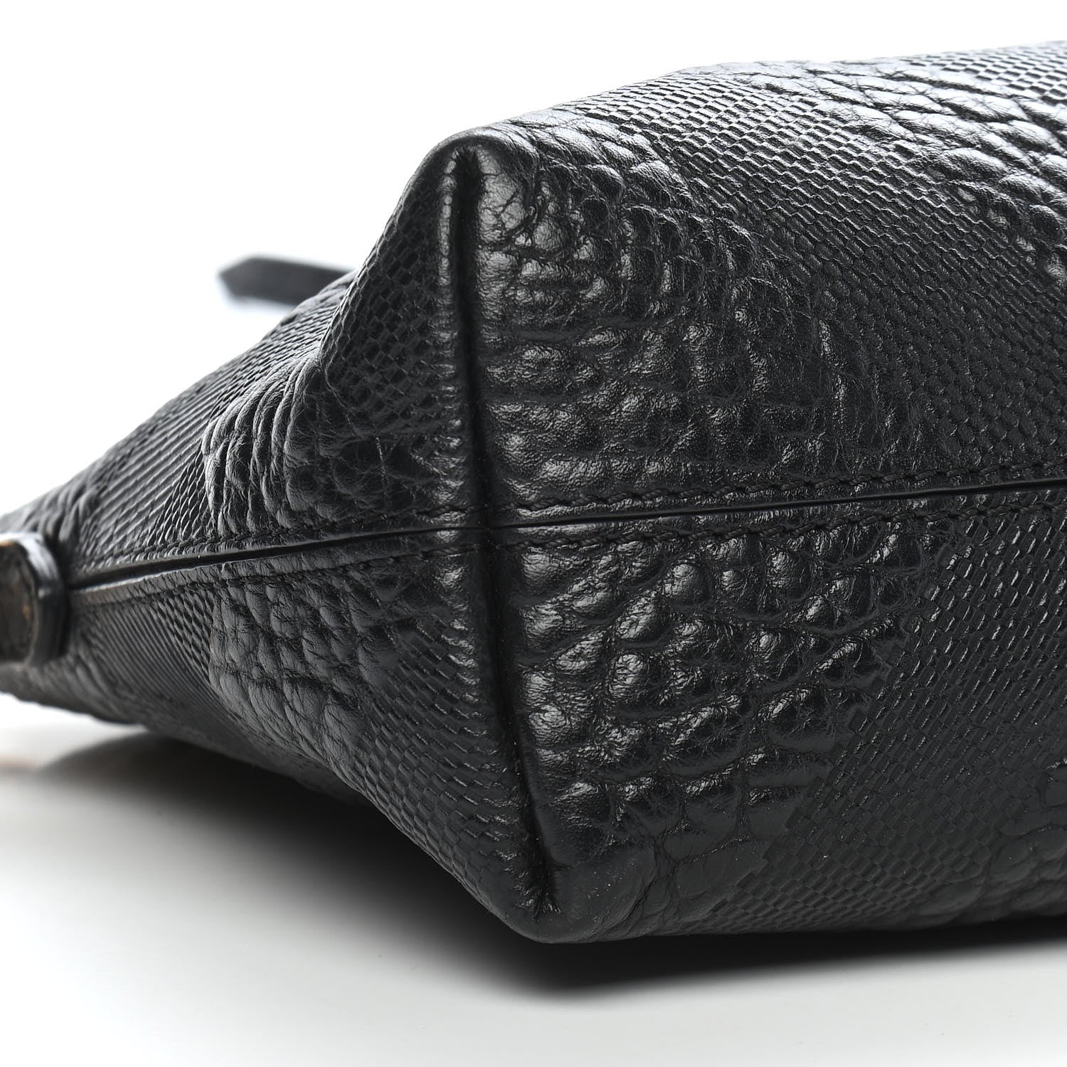 Burberry Signature Grain Calfskin Check Embossed Small Chichester Crossbody Clutch Bag Black 8 of 9