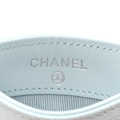 Chanel Caviar Quilted Card Holder Light Blue 6 of 11