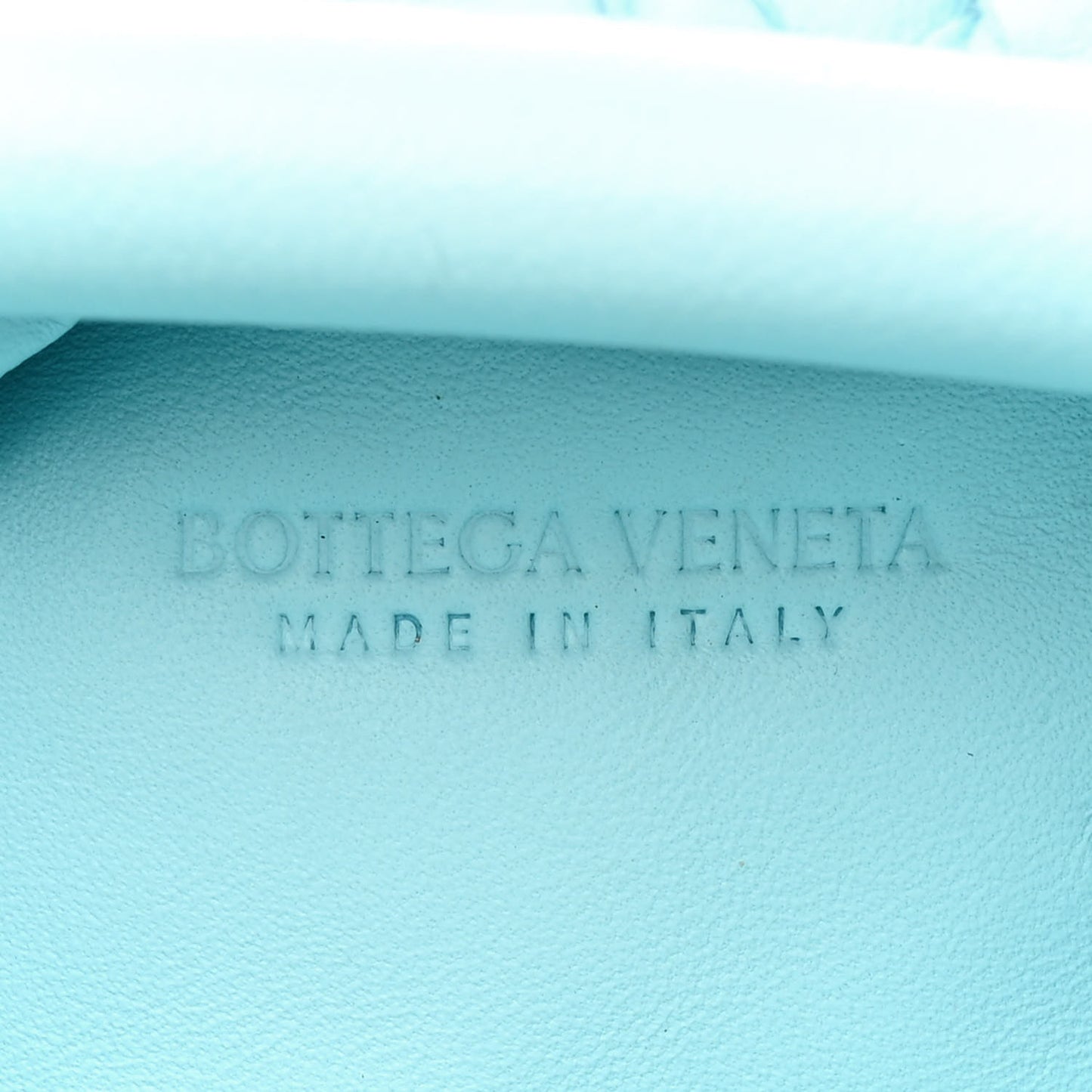 Nappa Intrecciato The Mini Pouch Topazio Silver