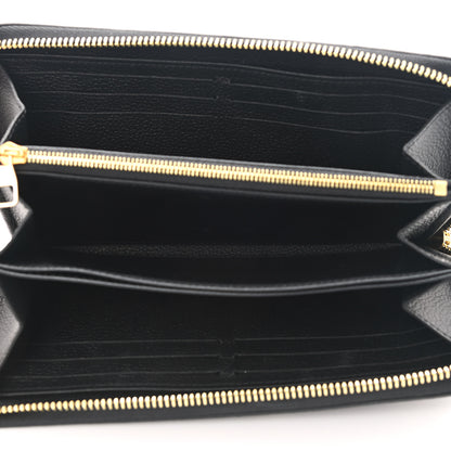 Louis Vuitton Empreinte Monogram Giant Zippy Wallet Black Beige 5 of 7