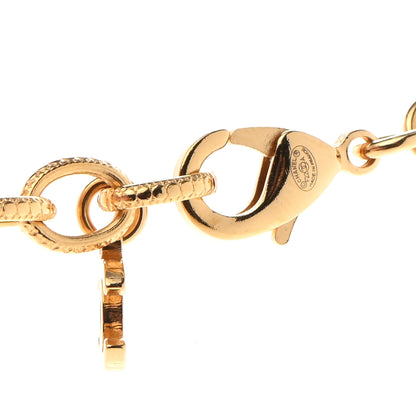 Chanel Crystal Chain Link CC Choker Necklace Gold 5 of 6