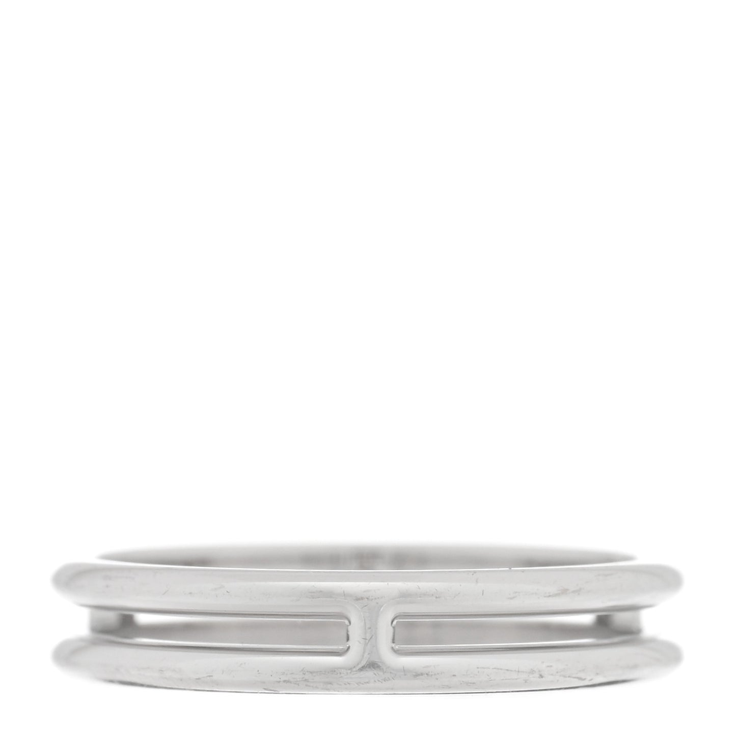 18K White Gold Ariane Wedding Band Ring 53 6.5