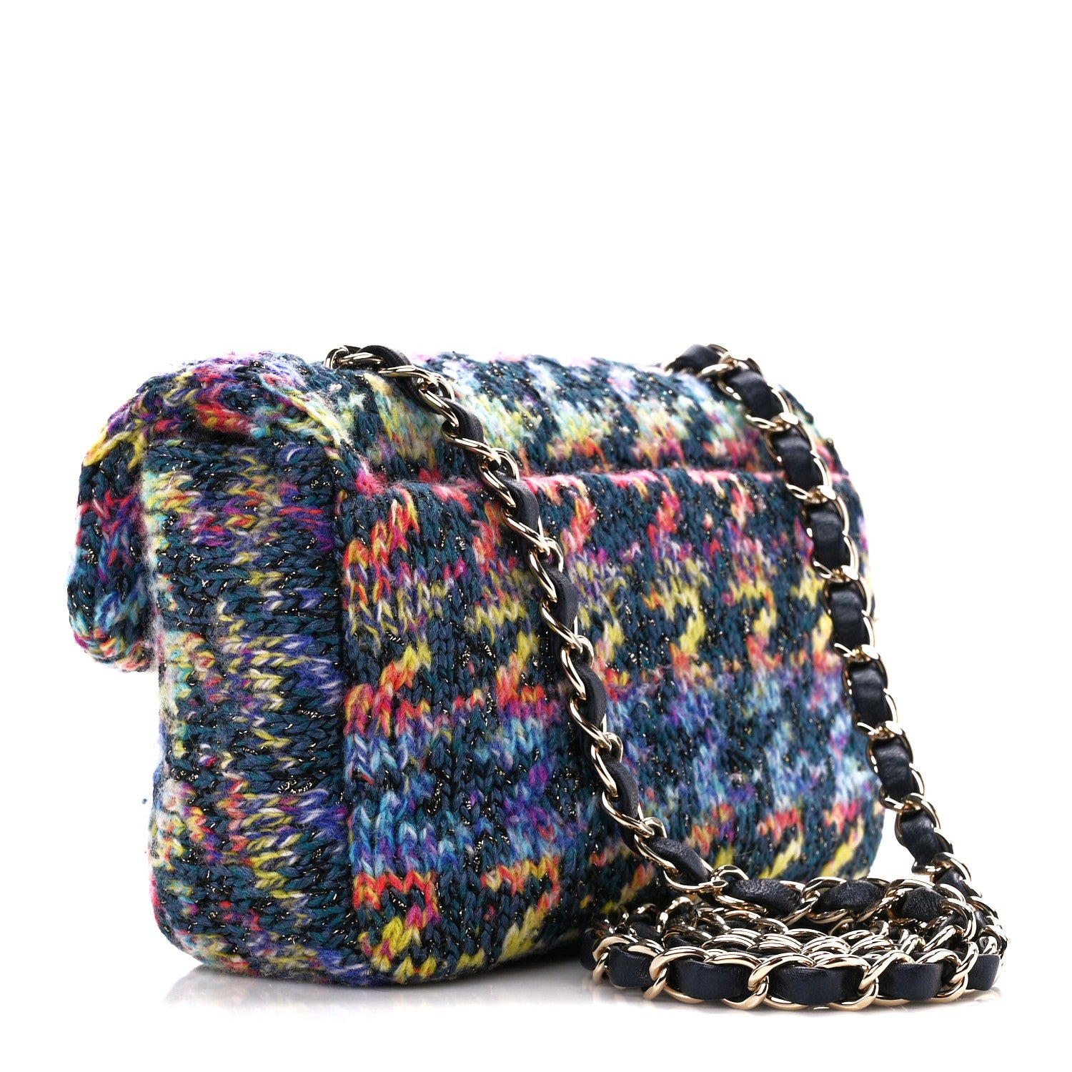 Chanel Knit Mini Rectangular Flap Multicolor 3 of 12