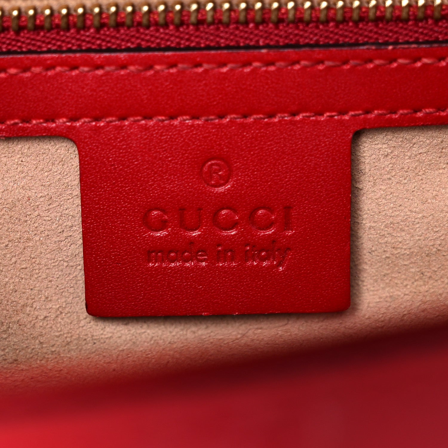 Gucci Guccissima Medium Padlock Shoulder Bag Hibiscus Red 6 of 23