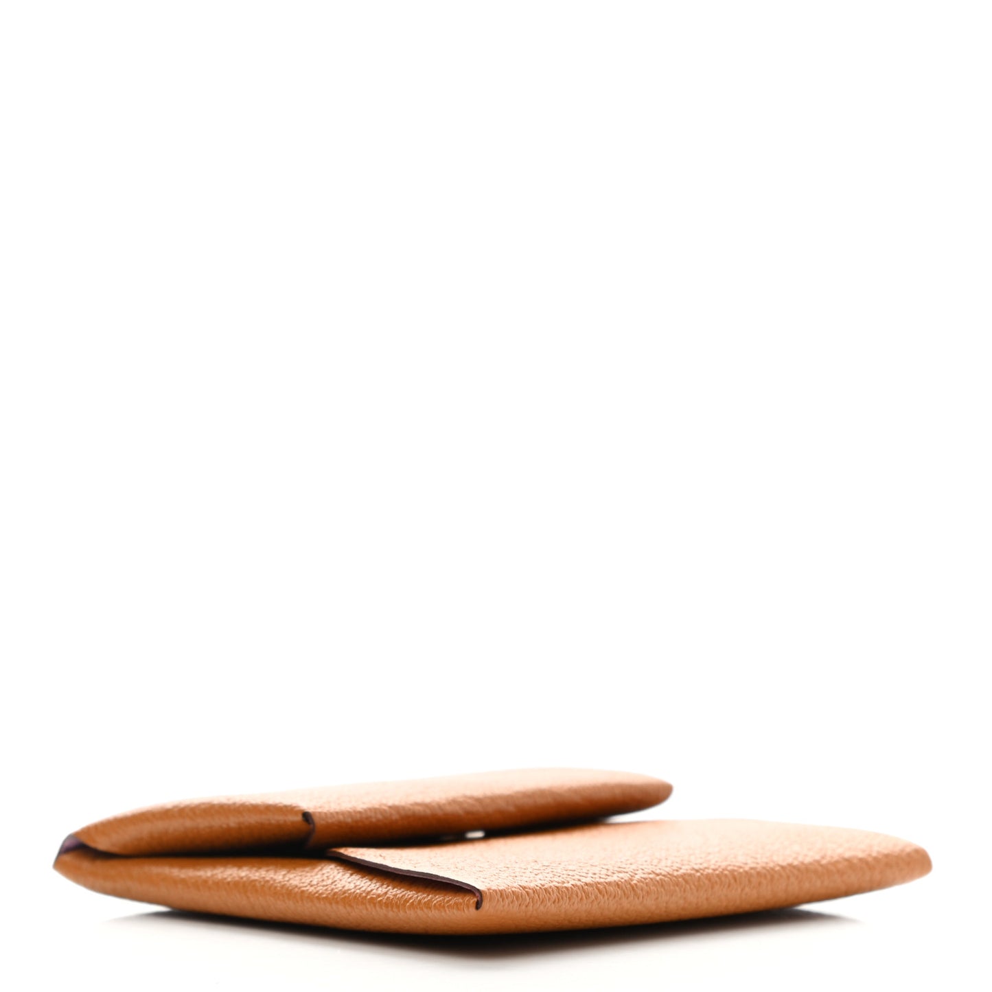 Chevre Mysore Bastia Verso Coin Purse Caramel Mauve Sylvestre