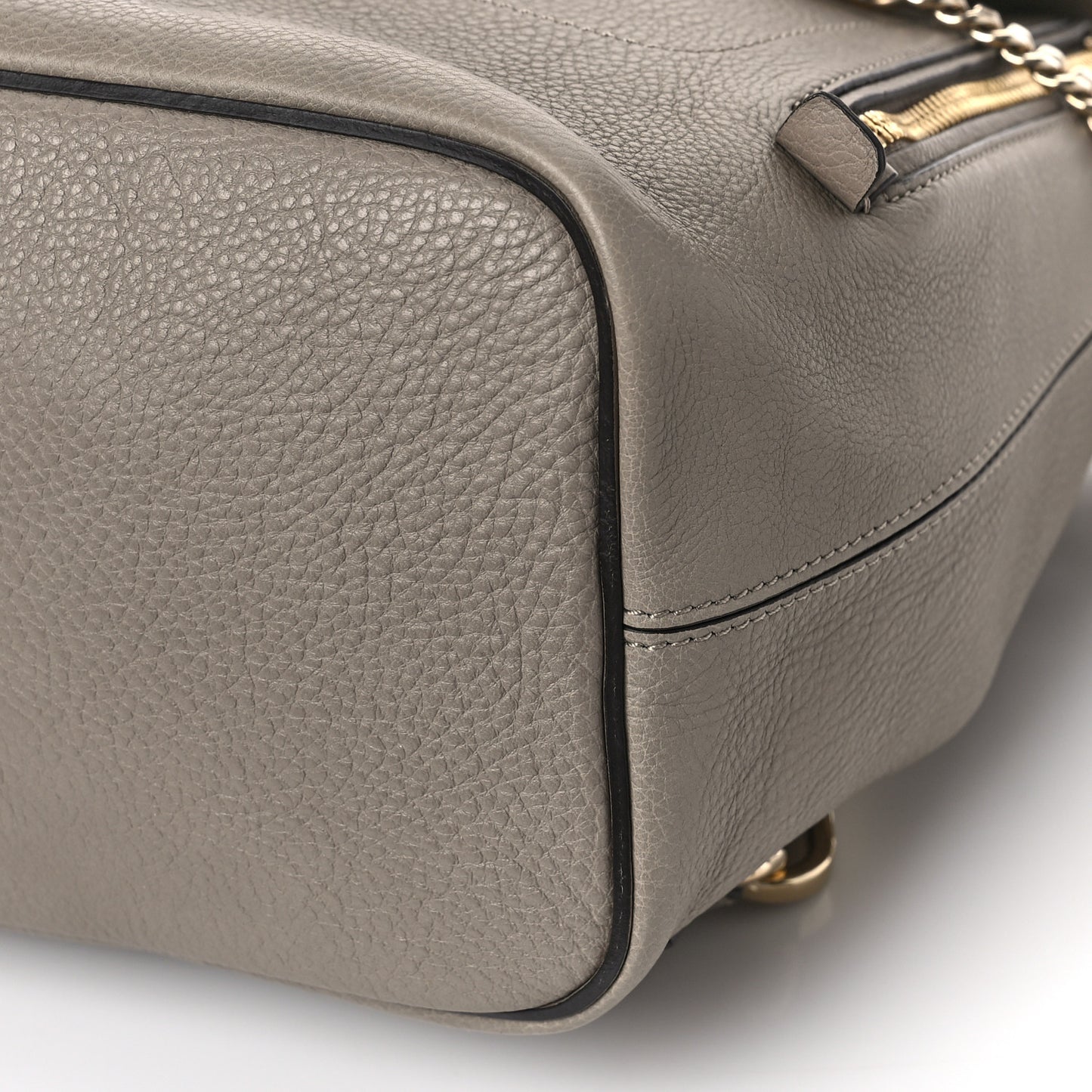 Suede Calfskin Medium Faye Backpack Motty Grey