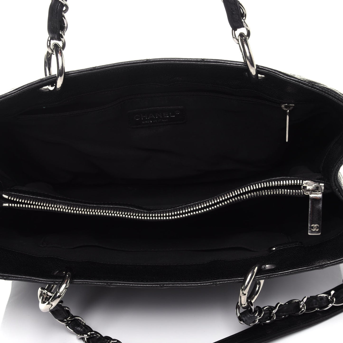 Caviar Quilted Grand Shopping Tote GST Black