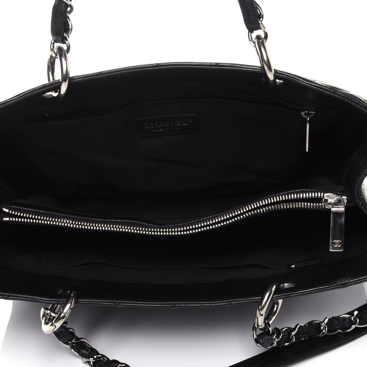 Chanel Caviar Quilted Grand Shopping Tote GST Black 5 of 10