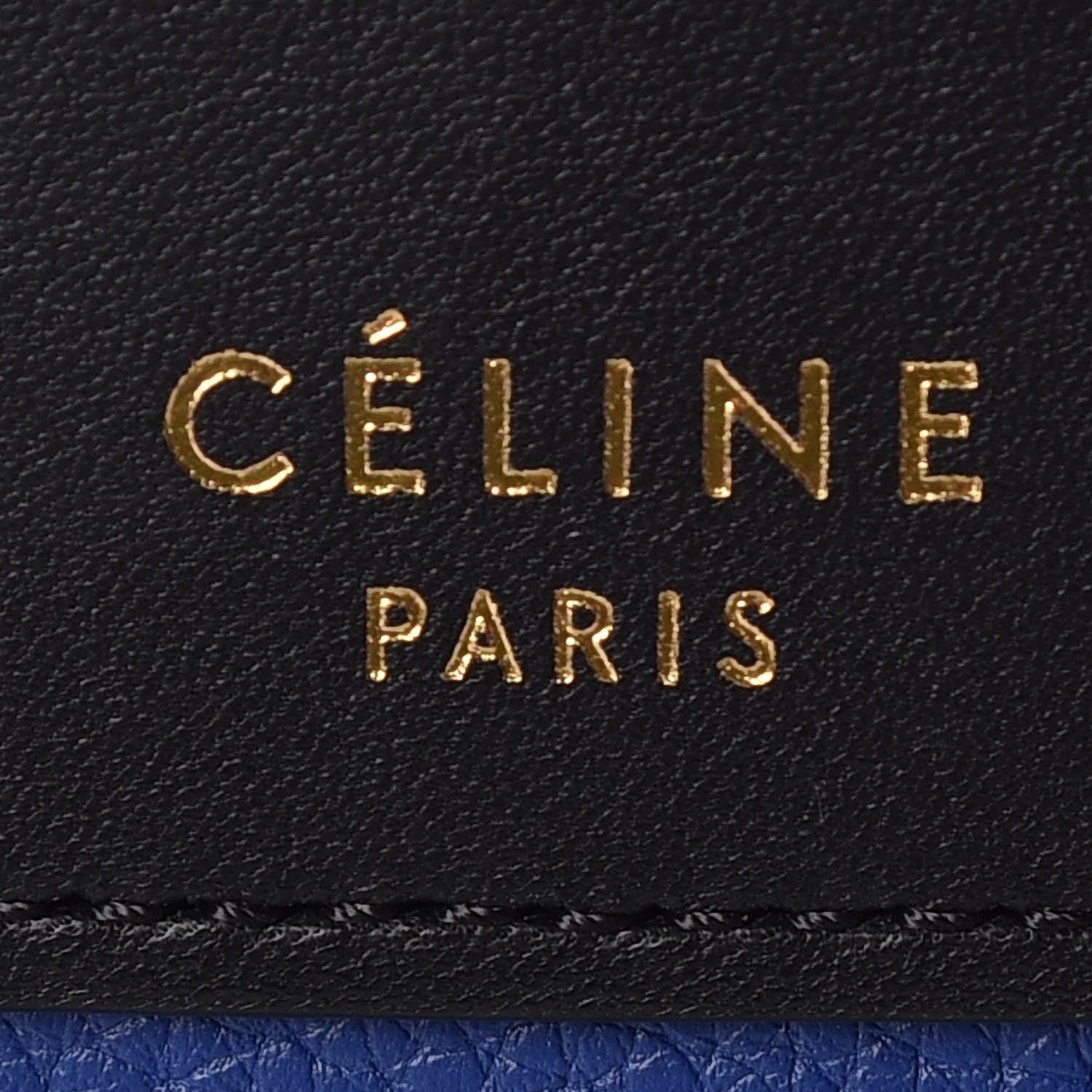 Celine Smooth Drummed Calfskin Nano Tri-Color Luggage Indigo 8 of 10