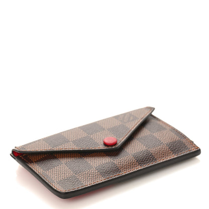 Louis Vuitton Damier Ebene Recto Verso Card Holder Red 4 of 8