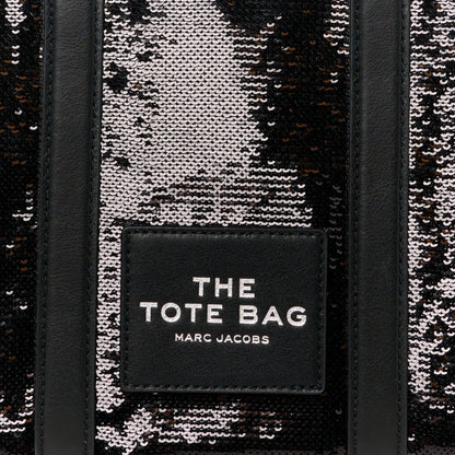 Marc Jacobs Sequin Small The Tote Bag Black 8 of 10