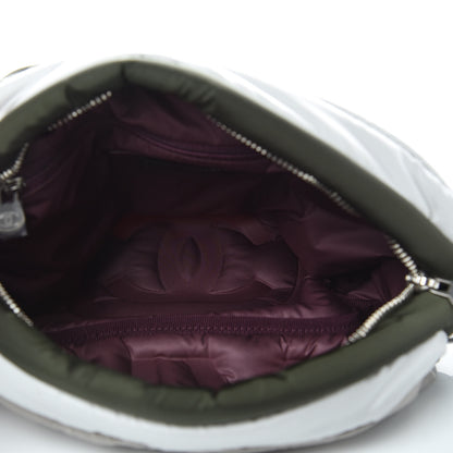 Chanel Nylon Coco Neige Belt Bag Dark Grey Khaki Grey 5 of 8