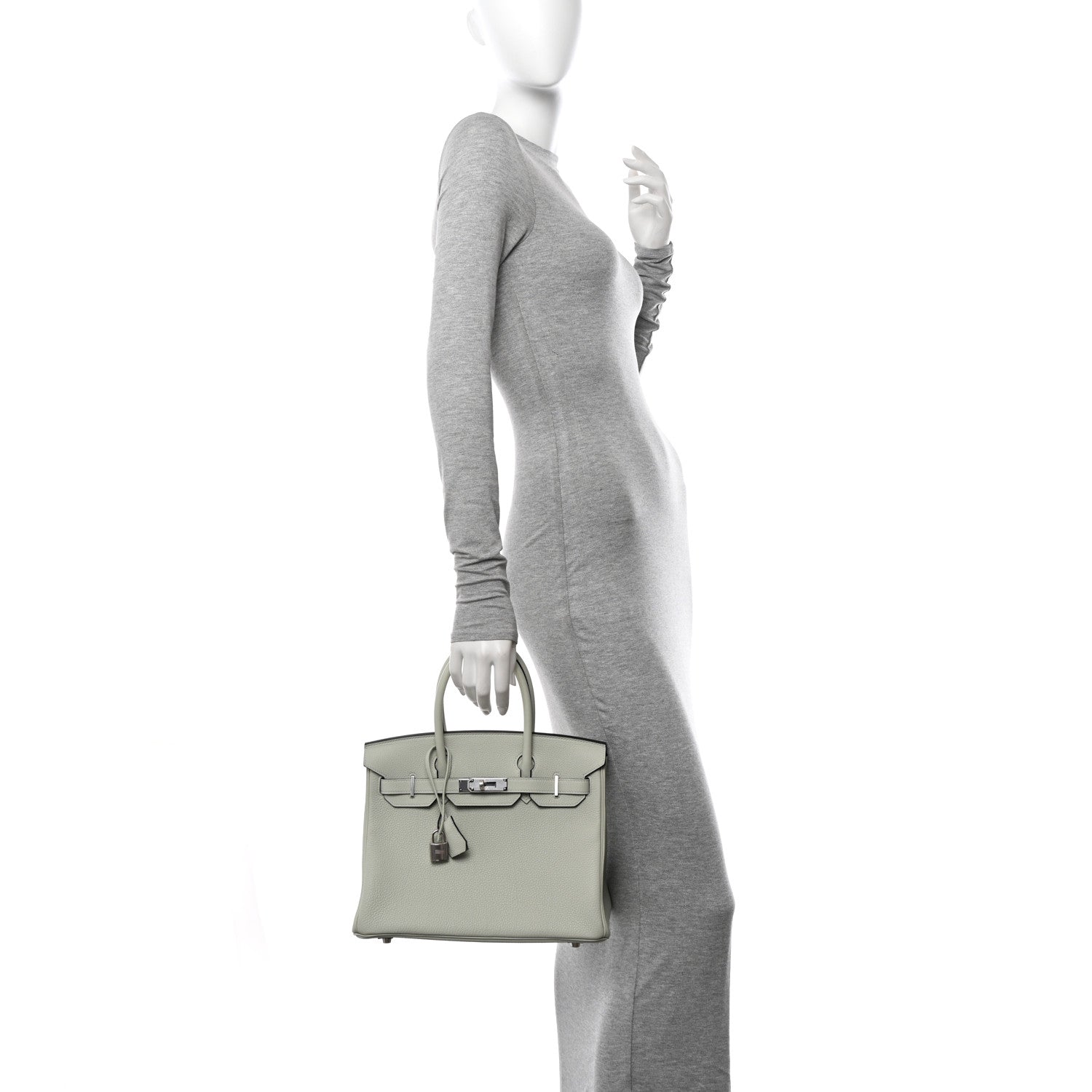 Hermes Togo Birkin 30 Gris Neve 2 of 12