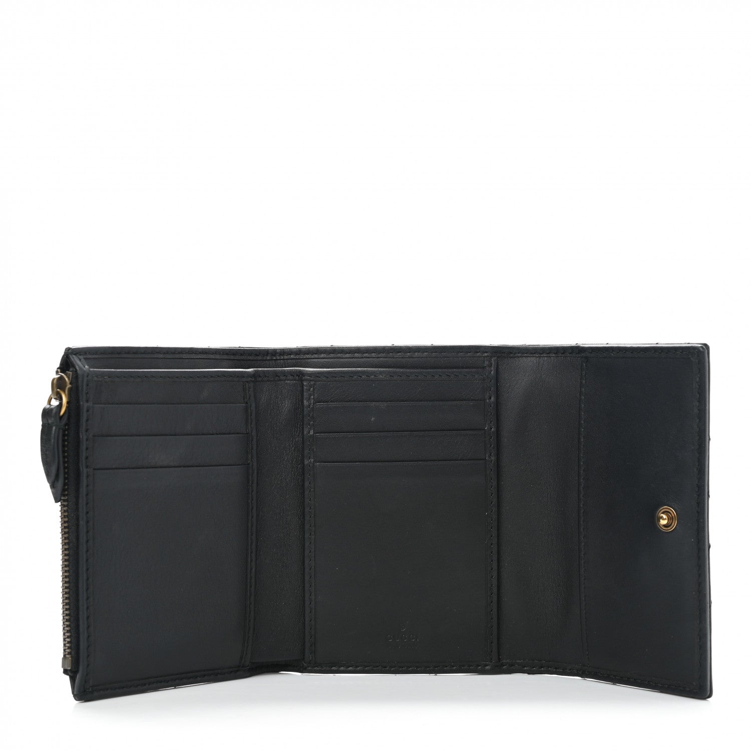 Gucci Calfskin Matelasse GG Marmont Wallet Black 5 of 8