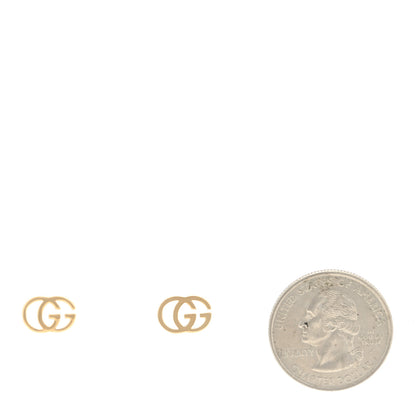 Gucci 18K Yellow Gold Running G Stud Earrings 2 of 4