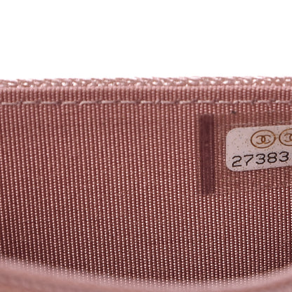 Chanel Metallic Caviar Chevron Quilted Vintage Mademoiselle Wallet On Chain WOC Pink 10 of 11
