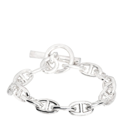 Hermes Sterling Silver MM Chaine d'Ancre Bracelet 1 of 5