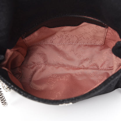 Stella McCartney Shaggy Deer Mini Fold Over Falabella Crystal Crossbody Black 5 of 9