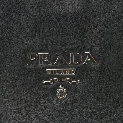 Prada Soft Calf Shopping Tote Black 13 of 14