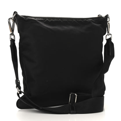 Prada Tessuto Nylon Saffiano Flat Messenger Bag Black 2 of 11