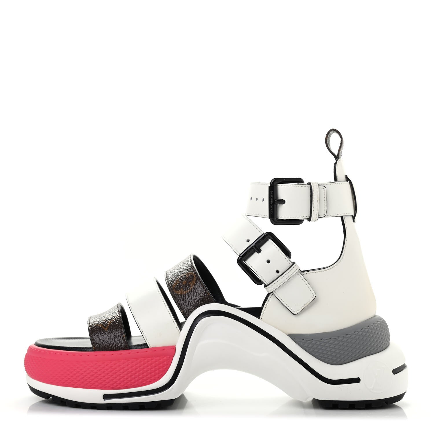 Louis Vuitton Patent Monogram LV Archlight Sandal 38 White 1 of 10