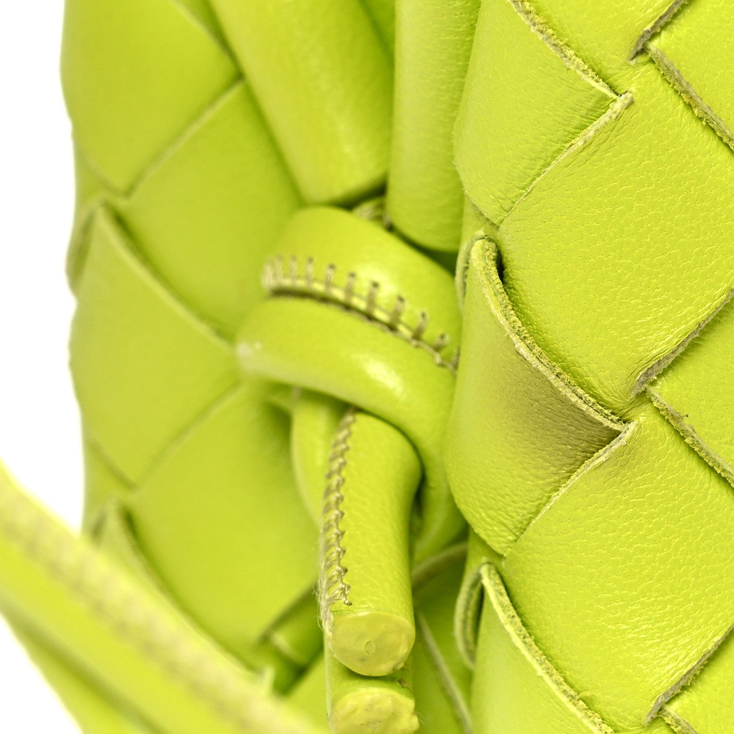 Bottega Veneta Nappa Intrecciato Mini Loop Camera Bag Acid Kiwi 10 of 11