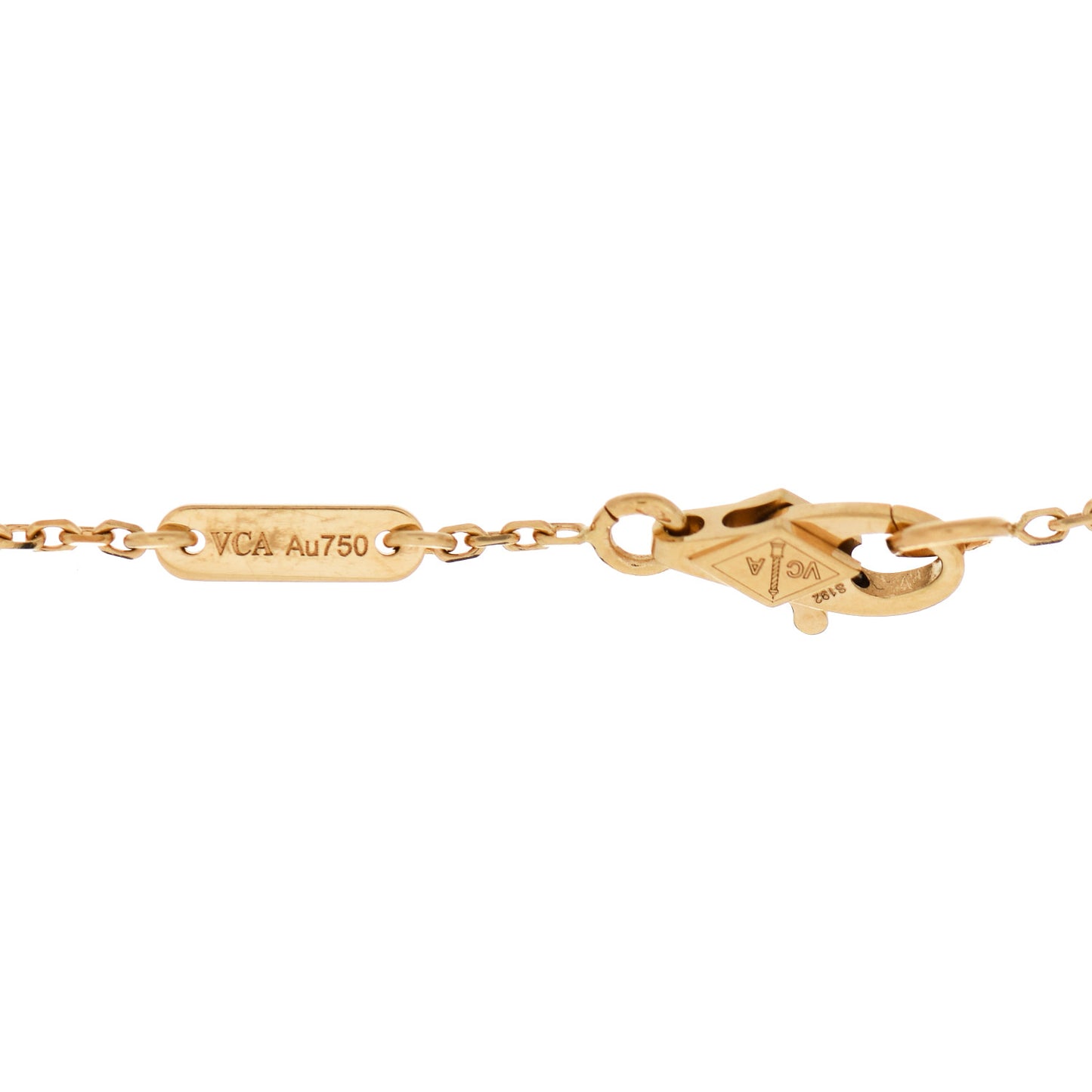 18K Yellow Gold Mother of Pearl Sweet Alhambra Bracelet