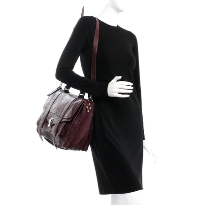 Proenza Schouler Lambskin Large PS1 Satchel Burgundy 3 of 8