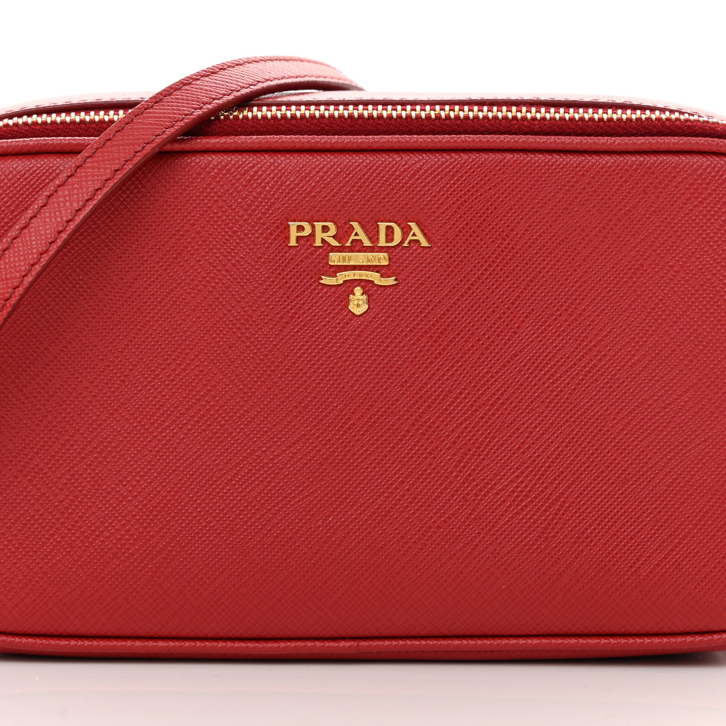 Saffiano Mini Camera Crossbody Fuoco