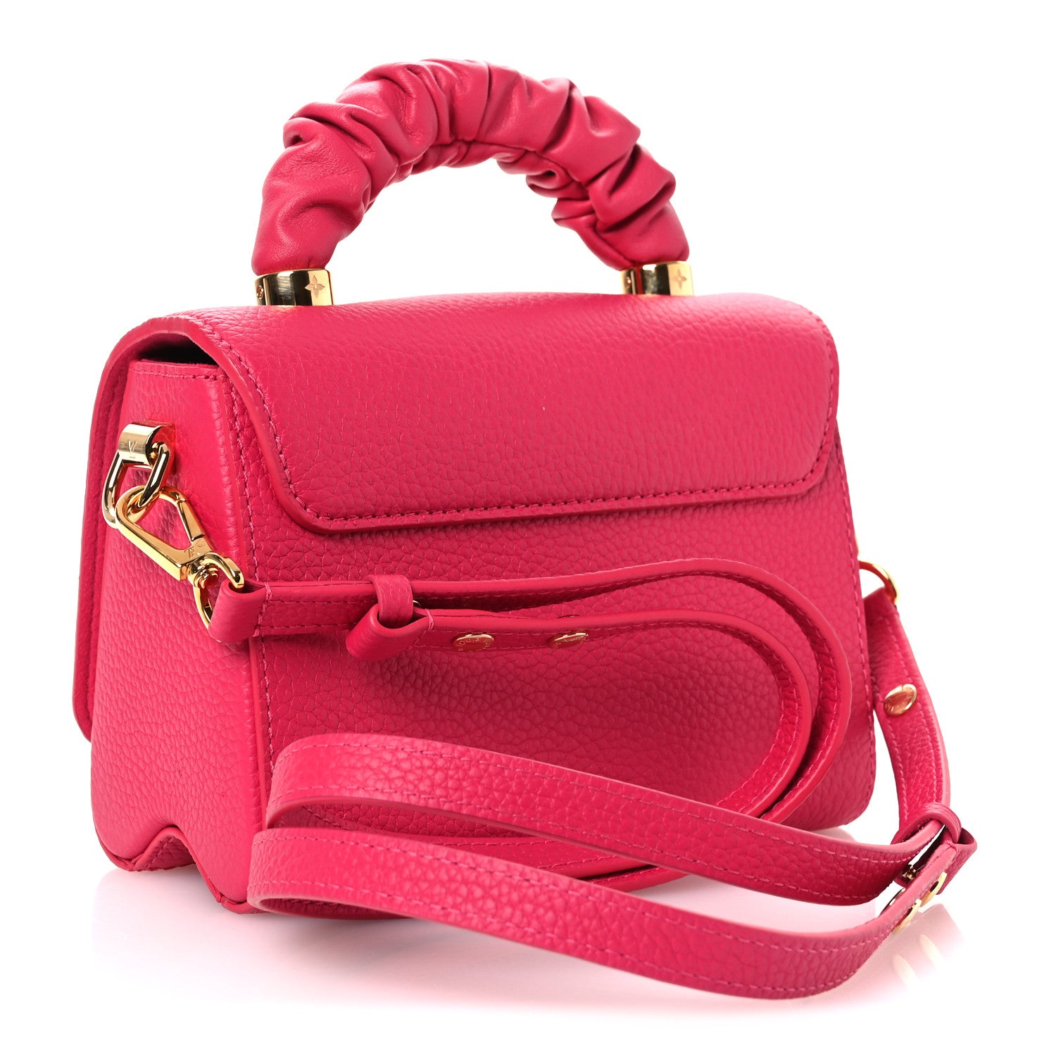 Louis Vuitton Taurillon Smooth Calfskin Scrunchie Twist One Handle PM Pondichery Pink 4 of 11