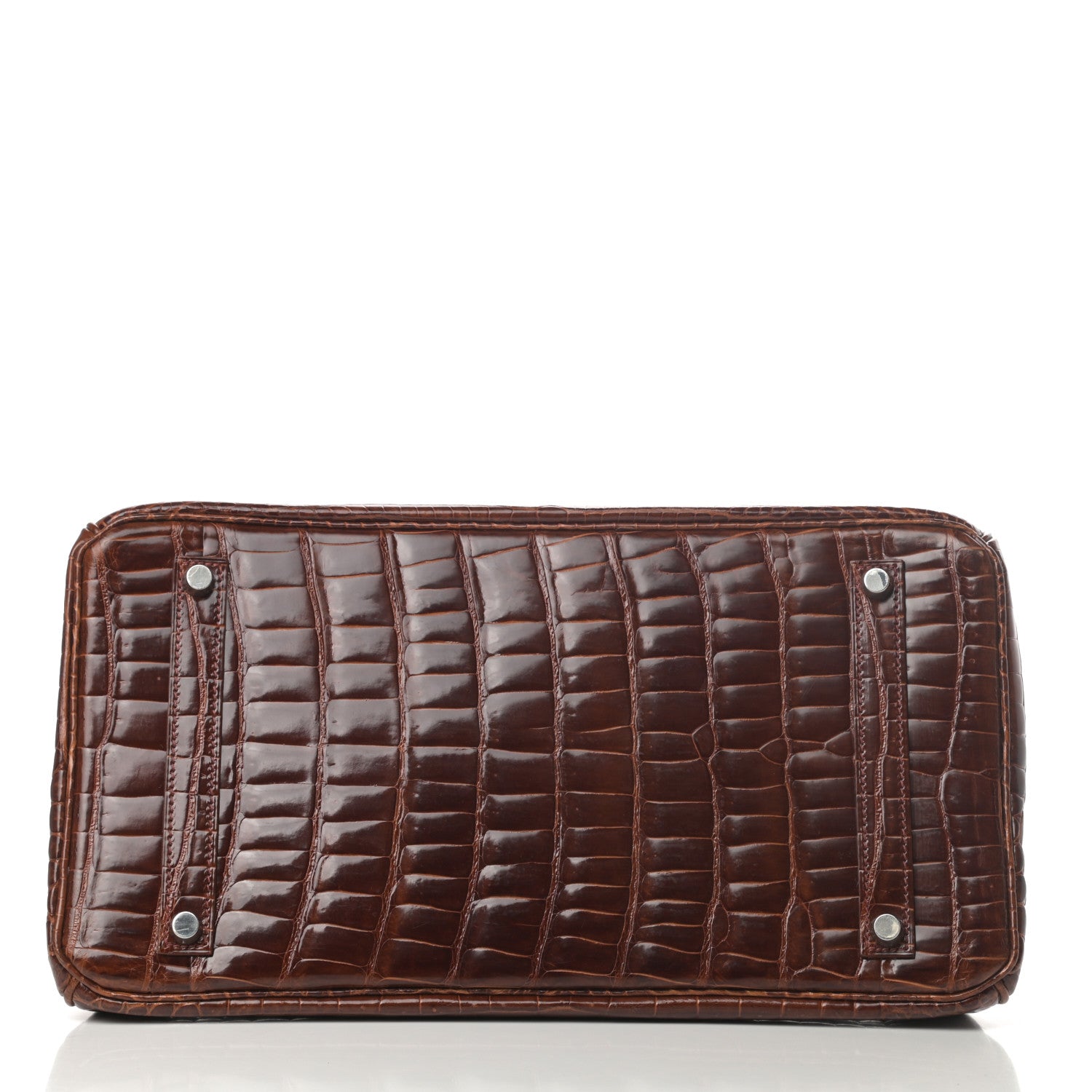 Hermes Shiny Porosus Birkin 35 Miel 6 of 34