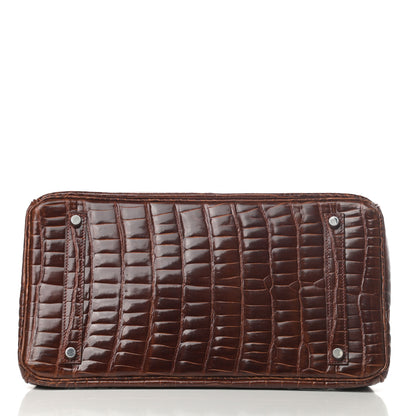 Hermes Shiny Porosus Birkin 35 Miel 6 of 34