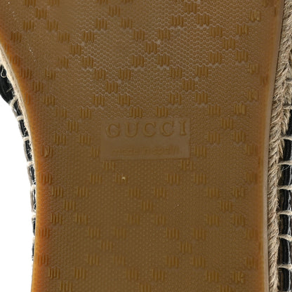 Gucci Microguccissima Signature Espadrilles 38.5 Black 7 of 9