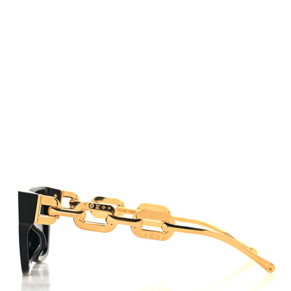 Louis Vuitton Acetate Metal LV Edge Sunglasses Z1631E Black 3 of 7