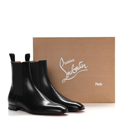 Christian Louboutin Calfskin Roadie Flat Chelsea Boots 40 Black 14 of 14